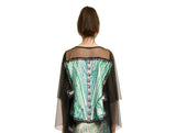 IPNG Paper Dolls Shawl Blouse - Green/Black