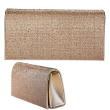 Rhinestone Patch Bling Shiny Evening Bag Clutch: Gold