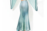 Misty Blue Skirt Mermaid - Blue: S/M