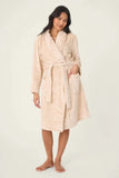 PJ Salvage Luxe Plush Robe Style R7LPR - Champagne Leopard