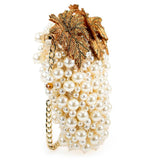 Grapes Galore Beaded and Pearl Cluster of Grapes Handbag