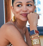 Brighton Braided Leather Apple Watch® Band Style W2042G - Chili Pepper