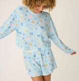 PJ Salvage Hanukkah PJ Set Style R7BXST - Light Blue