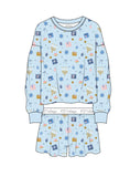 PJ Salvage Hanukkah PJ Set Style R7BXST - Light Blue