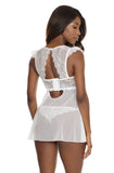 Coquette Bridal Babydoll with Matching Thong