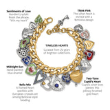 Brighton One Heart Color Charm Bracelet Style JF0209