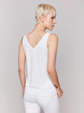 Charlie B. Reversible Bamboo Cami Style C1243S - White