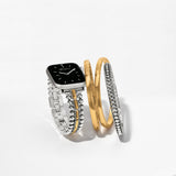 Brighton Pretty Tough Two Tone Apple Watch® Band Style W30550 - Silver/Gold