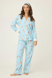 PJ Salvage Beary Cute Flannel Set Style RUFLPJ - Blue