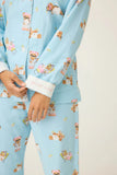 PJ Salvage Beary Cute Flannel Set Style RUFLPJ - Blue