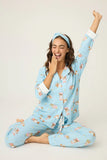 PJ Salvage Beary Cute Flannel Set Style RUFLPJ - Blue