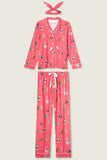 PJ Salvage Let’s Get Fizzical Flannel Set Style RUFLPJ - Dark Coral