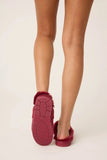 LAST ONE SZ L - PJ Salvage Bootie Cable Knit Slide Slippers Style RKCKSL - Port