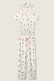 PJ Salvage My Dog is My Valentine 3 Pc. PJ Set Style RWDVPJ - Ivory
