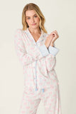 PJ Salvage Playful Prints All Wrapped Up Long PJ Set Style RXPPST2 - White