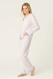PJ Salvage Playful Prints All Wrapped Up Long PJ Set Style RXPPST2 - White