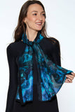 Samiya Scarves : Blue Abstract