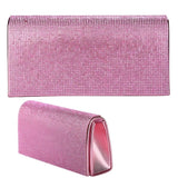 Rhinestone Patch Bling Shiny Evening Bag Clutch: Gold