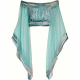 Aqua-Blue wash Portofino Blouse: Size 1