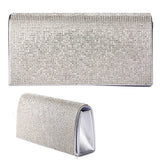 Rhinestone Patch Bling Shiny Evening Bag Clutch: Gold