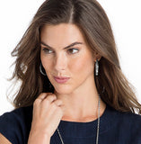 Brighton Contempo Large Hoop Earrings Style JE8180 - Silver