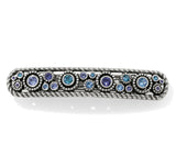 Brighton Silver Swarovski Crystal Halo Barrette Style J82213
