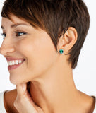 Brighton Iris Stud Earrings Style JA173A - Emerald