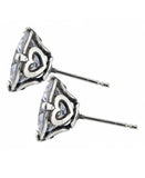 Brighton Brilliance Cubic Zirconia 8MM Post Earrings Style JE154B
