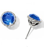 Brighton Iris Stud Earrings Style JA173B - Sapphire
