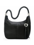 Brighton Barbados Ziptop Hobo Style H2045A - Black