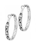 Brighton Contempo Medium Hoop Earrings Style JE9720 - Silver