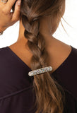 Brighton Silver Swarovski Crystal Halo Barrette Style J82213
