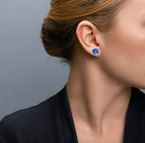 Brighton Iris Stud Earrings Style JA173B - Sapphire