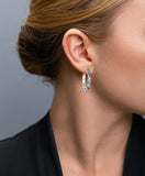 Brighton Contempo Medium Hoop Earrings Style JE9720 - Silver