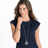 Brighton Contempo Large Hoop Earrings Style JE8180 - Silver