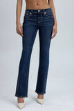 Miss Me Embellished Pocket Mid Rise Boot Cut Jeans Style M3080B89