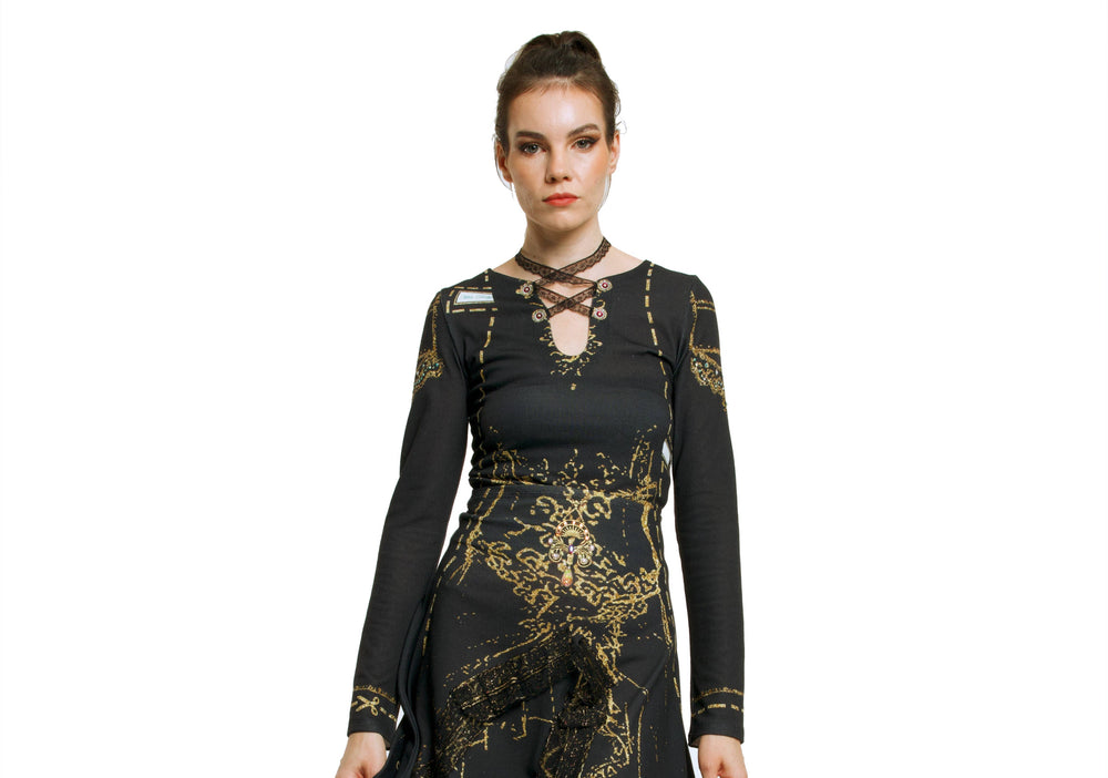 IPNG Paper Dolls Shirt - Multi/Black