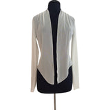 MAXIMA Sheer long Sleeve jacket Bolero - CREAM: M