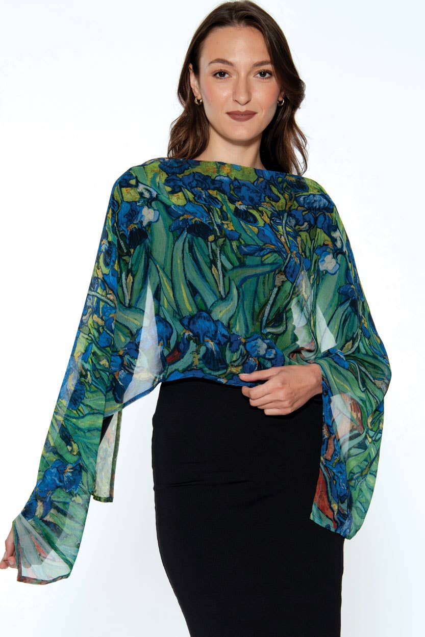 Aloka Scarf: Turquoise & Orchid