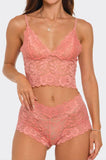 Eye On You Lace 2 Piece Set - Pink