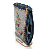 Mary Frances Keep It Steady Anchor Nautical Beaded Crossbody Phone Bag