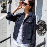Jessie Linen Jacket - New Color: White / XL