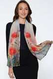 Aloka Scarf: Red Poppies