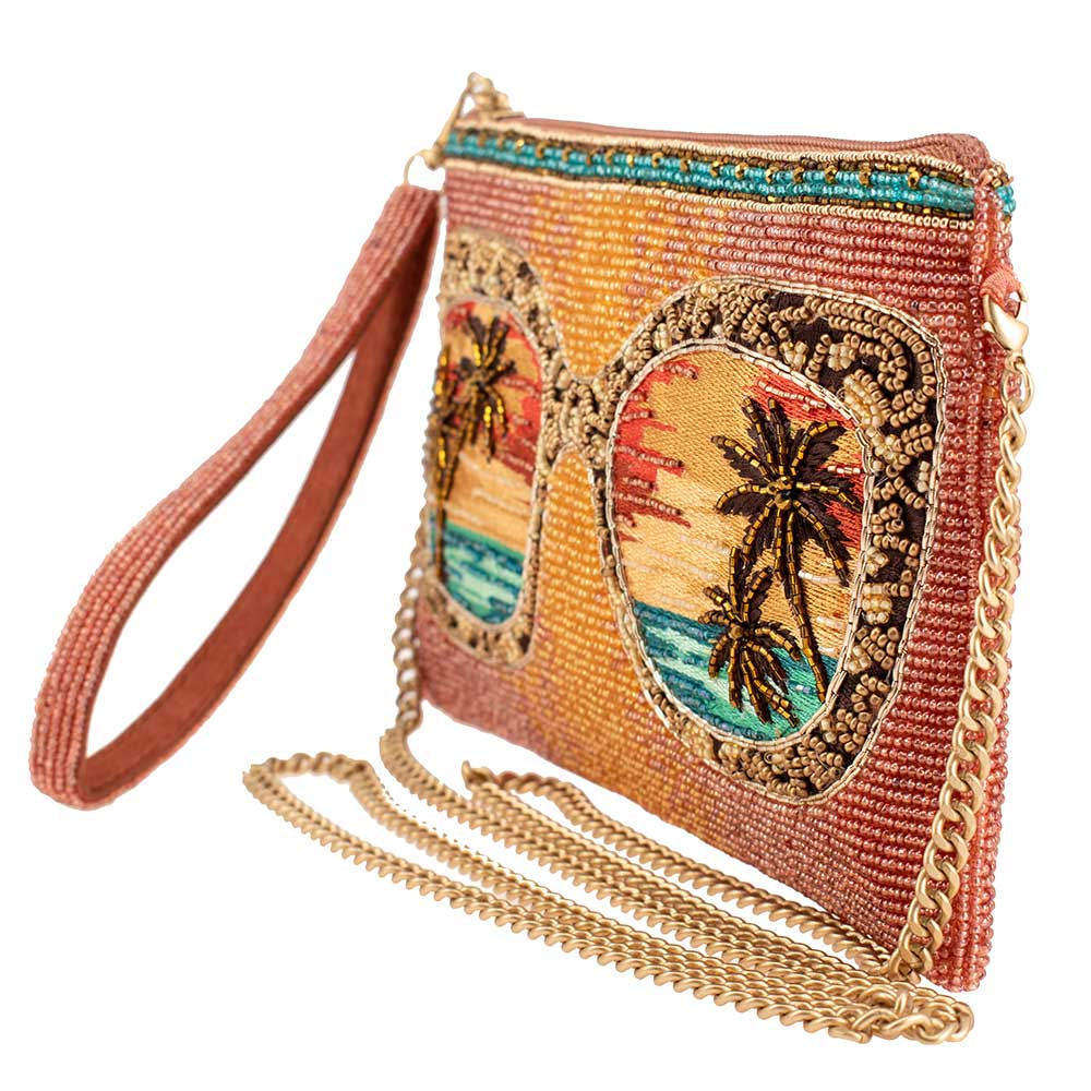 Mary Frances Hand Beaded On the Horizon Mini Crossbody Bag