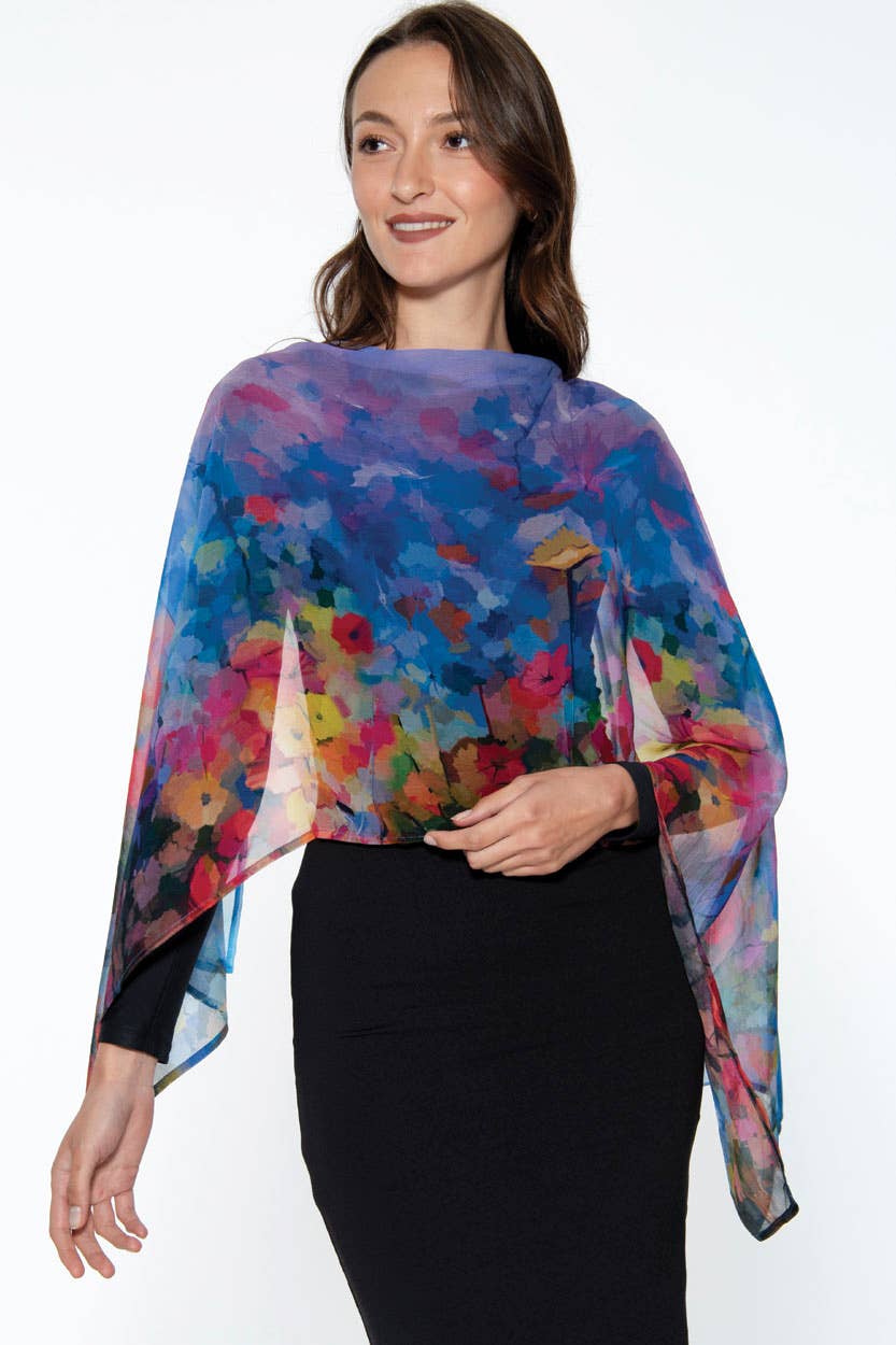 Aloka Scarf: Purple Multi