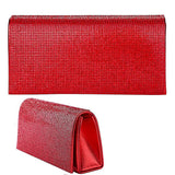 Rhinestone Patch Bling Shiny Evening Bag Clutch: Gold