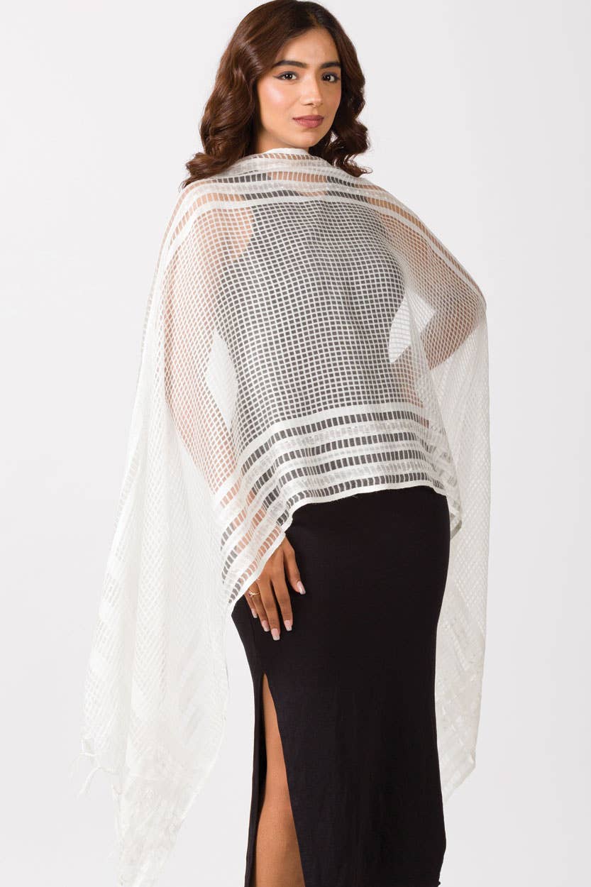 Sarita Scarf: White