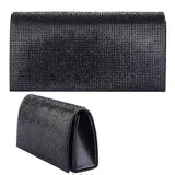 Rhinestone Patch Bling Shiny Evening Bag Clutch: Gold