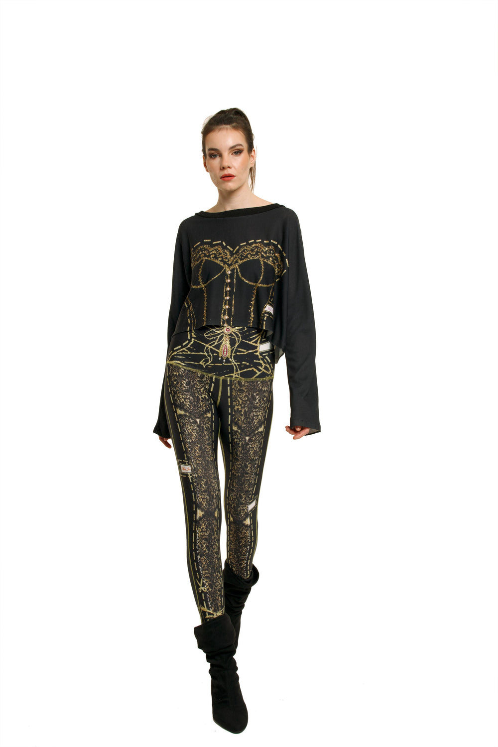 IPNG Paper Dolls Comfort Leggings - Multi/Black