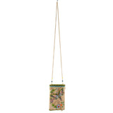 Mary Frances Soaring Spirit Beaded Dragonfly and Floral Crossbody Bag